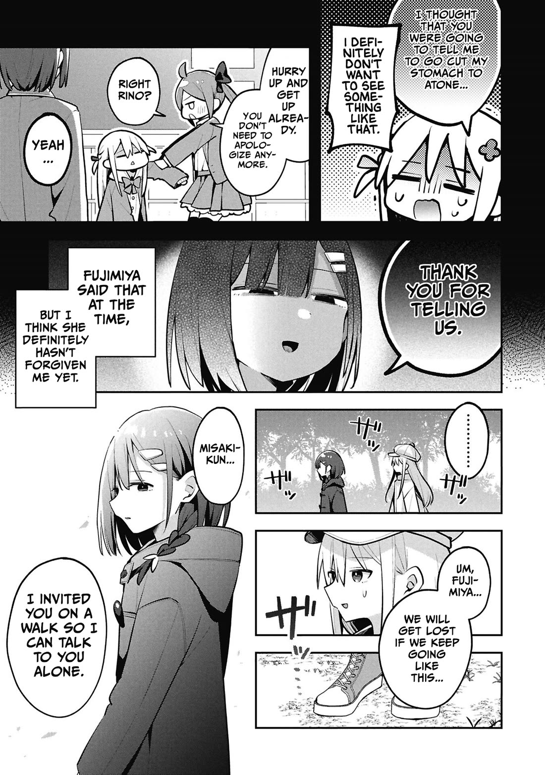 Misaki-kun is Unobtainable Chapter 45 page 13 - Chapter 45: The Great Love Triangle of February (Part 1)