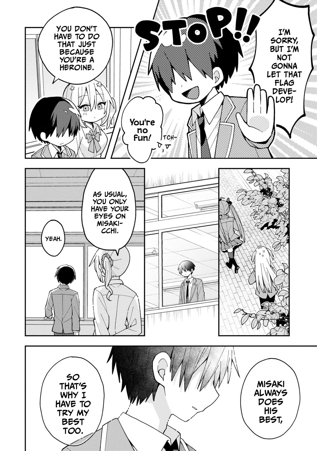 Misaki-kun is Unobtainable Chapter 7 page 12 - Chapter 7: The Laid-back Heroine Cannot Choose