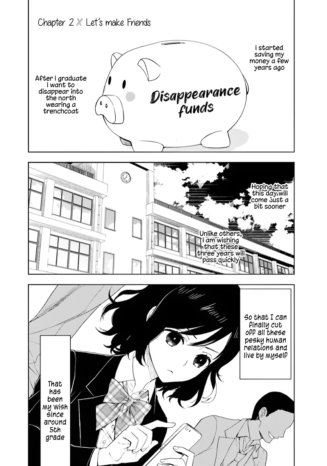 Misanthrope na Kanojo Chapter 2 page 2 - Chapter 2: Let's make friends