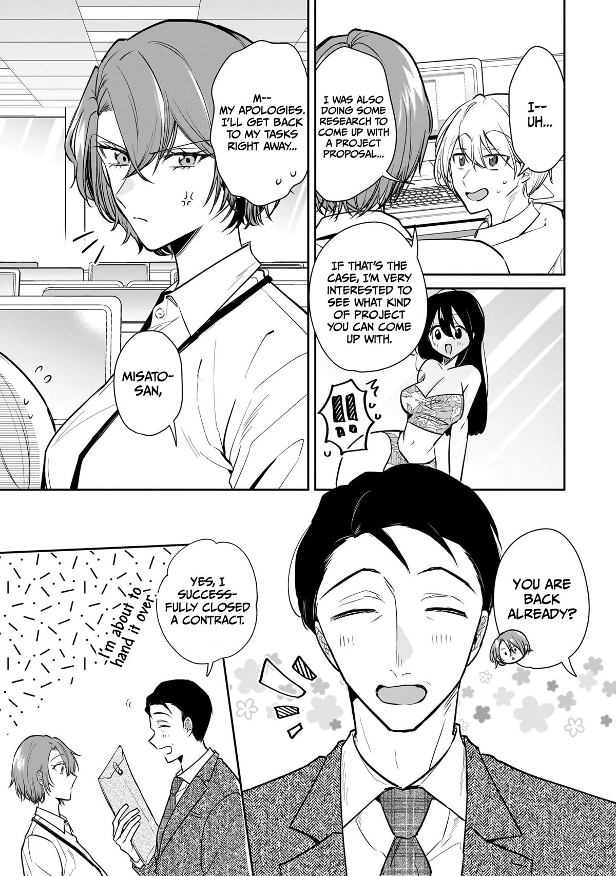 Misato-san is a Bit Cold Towards Her Boss Who Pampers Chapter 3 page 3 - Chapter 3