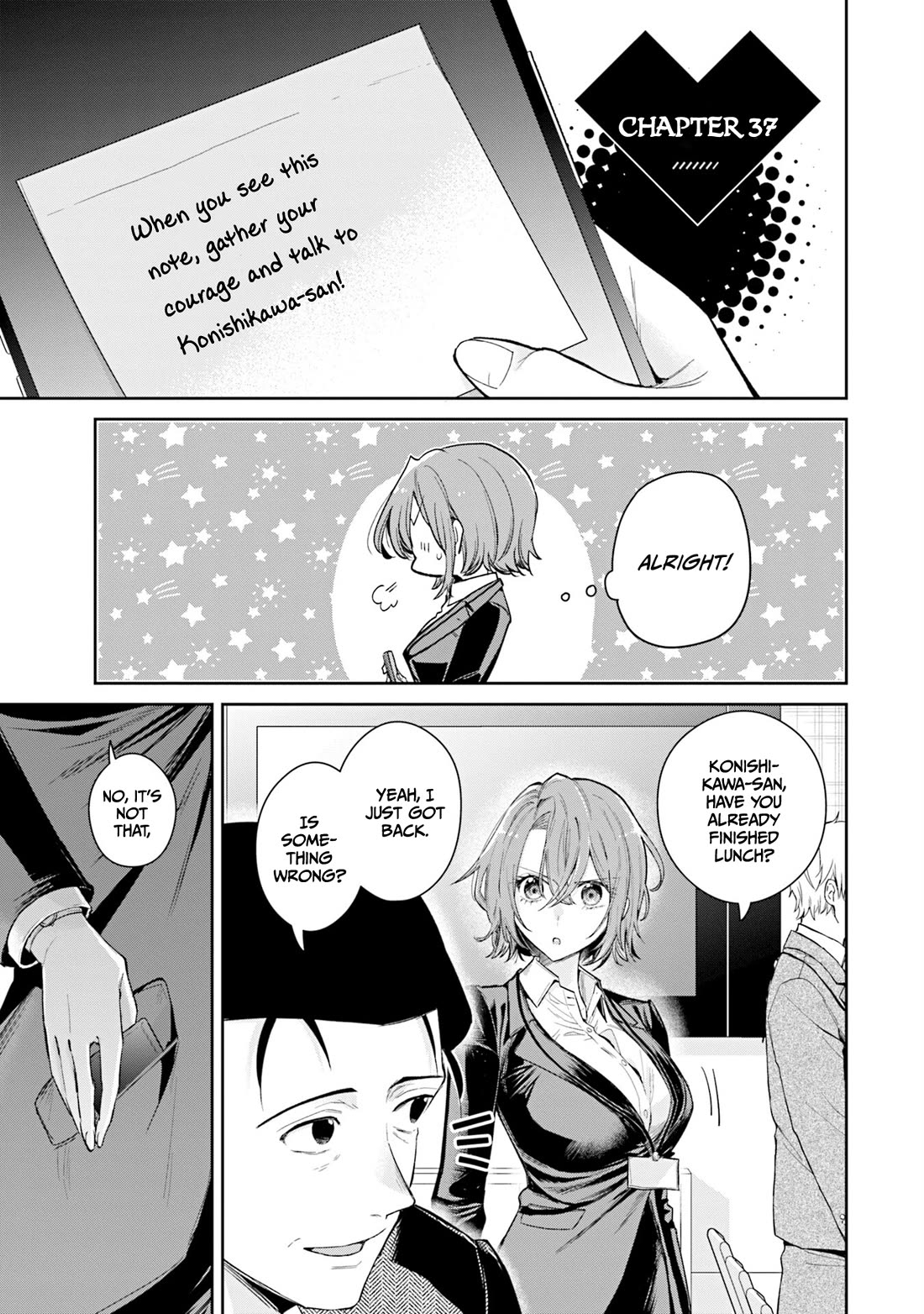 Misato-san is a Bit Cold Towards Her Boss Who Pampers Chapter 37 page 1 - Chapter 37