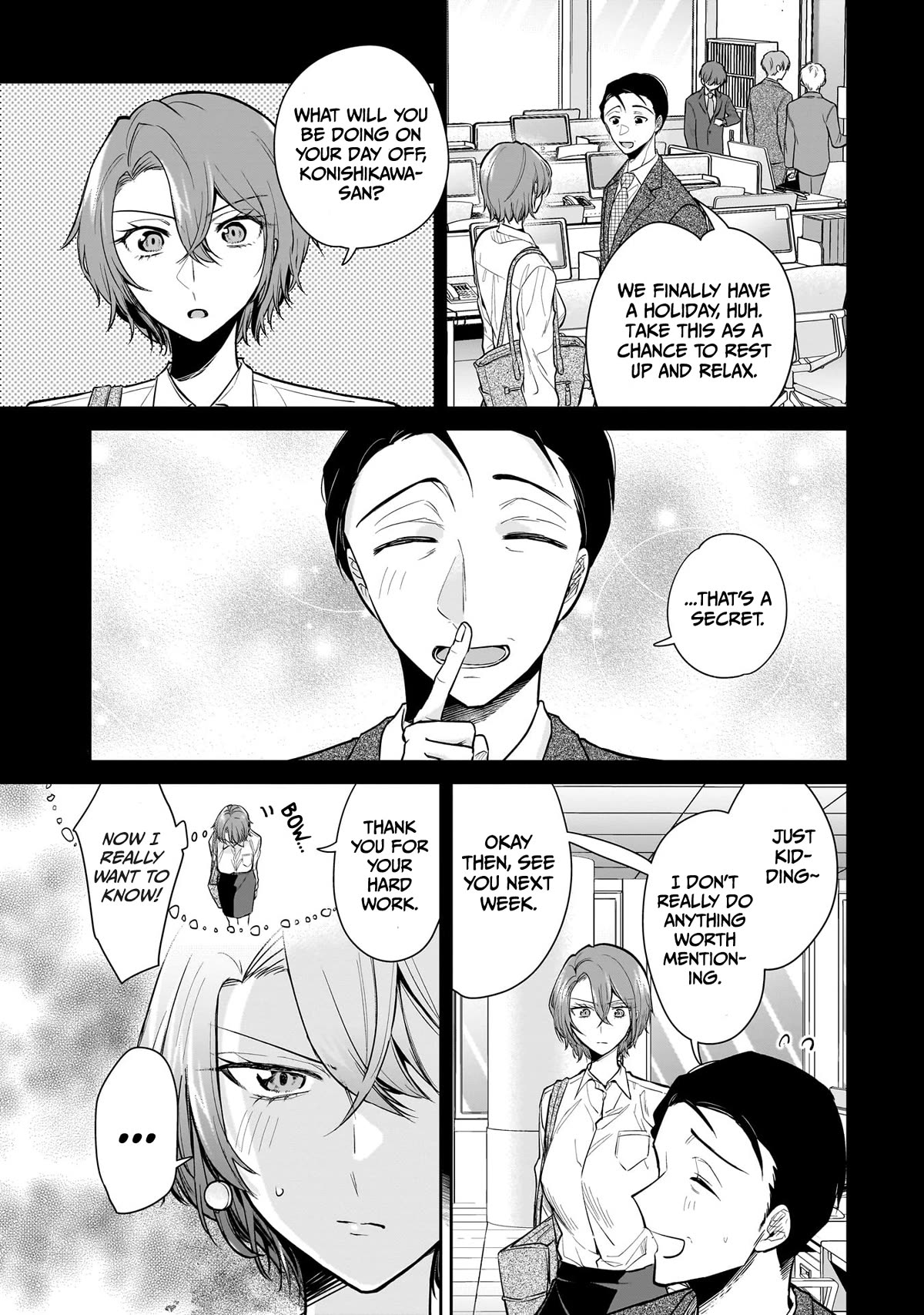 Misato-san is a Bit Cold Towards Her Boss Who Pampers Chapter 4 page 3 - Chapter 4