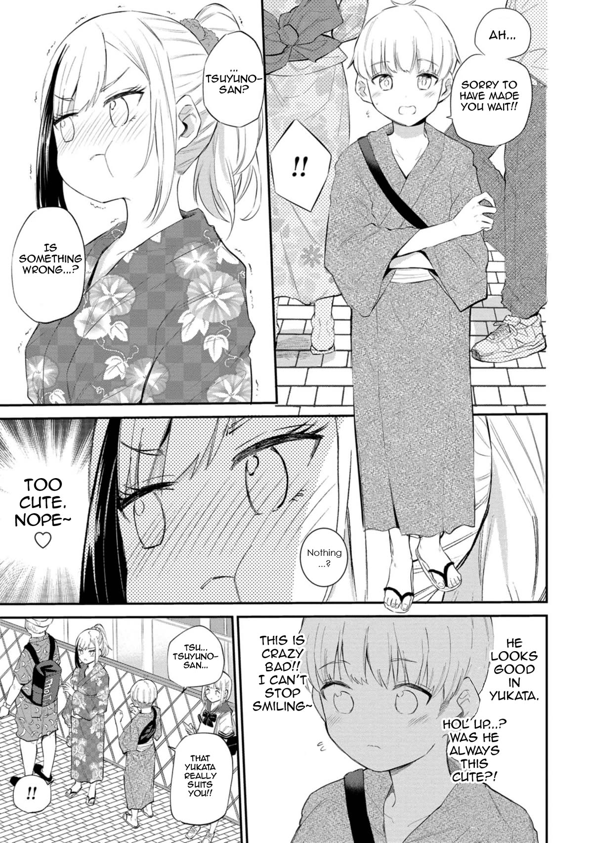Misetagari no Tsuyuno-chan Chapter 34 page 3 - Chapter 34: I Don't Mind Watching the Fireworks with You, Y'know?
