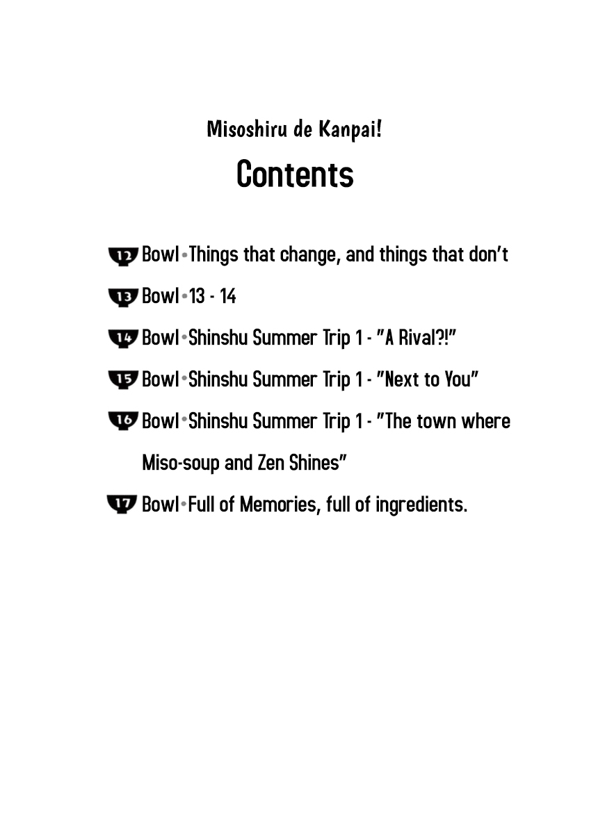 Misoshiru de Kanpai! Chapter 12 page 5 - Chapter 12: Things that change, and things that don't
