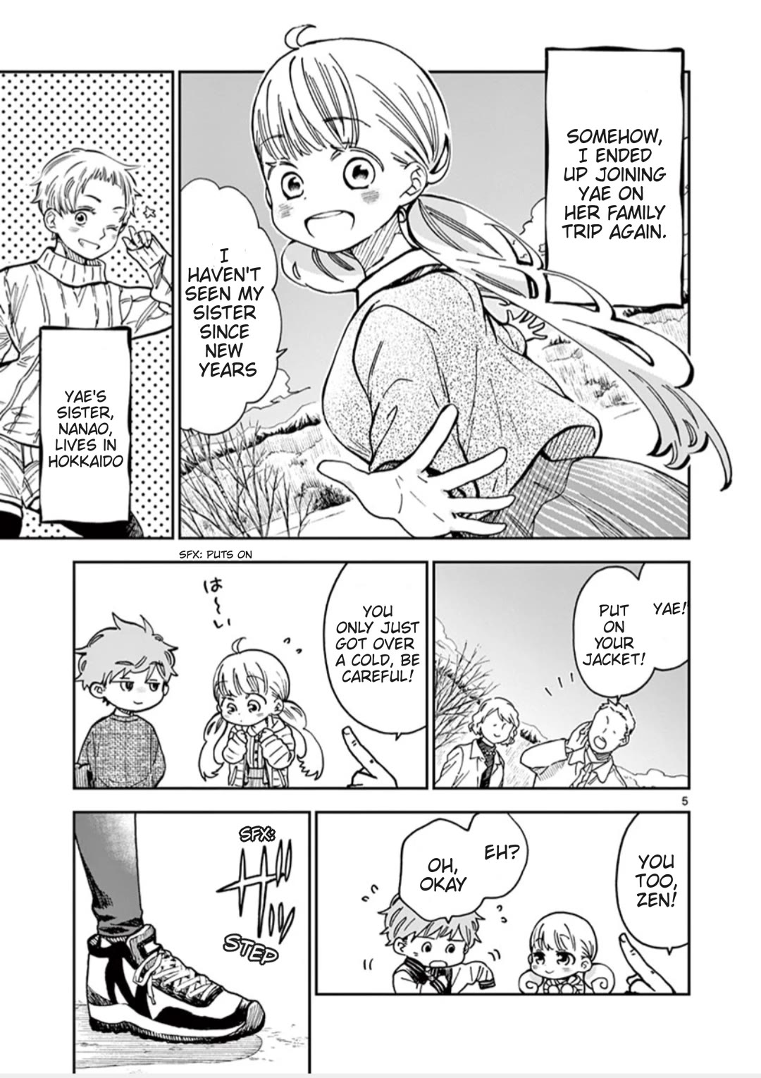 Misoshiru de Kanpai! Chapter 53 page 5 - Chapter 53: Hokkaido Trip: First Day Greetings