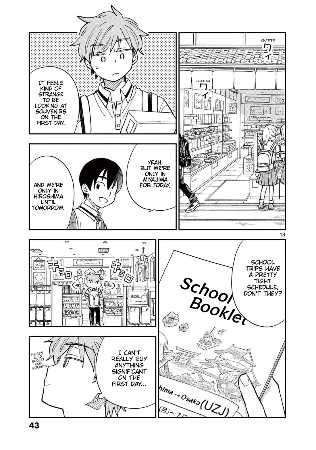 Misoshiru de Kanpai! Chapter 68 page 13 - Chapter 68: School Trip - Day One "Mystery Man and Gossip"
