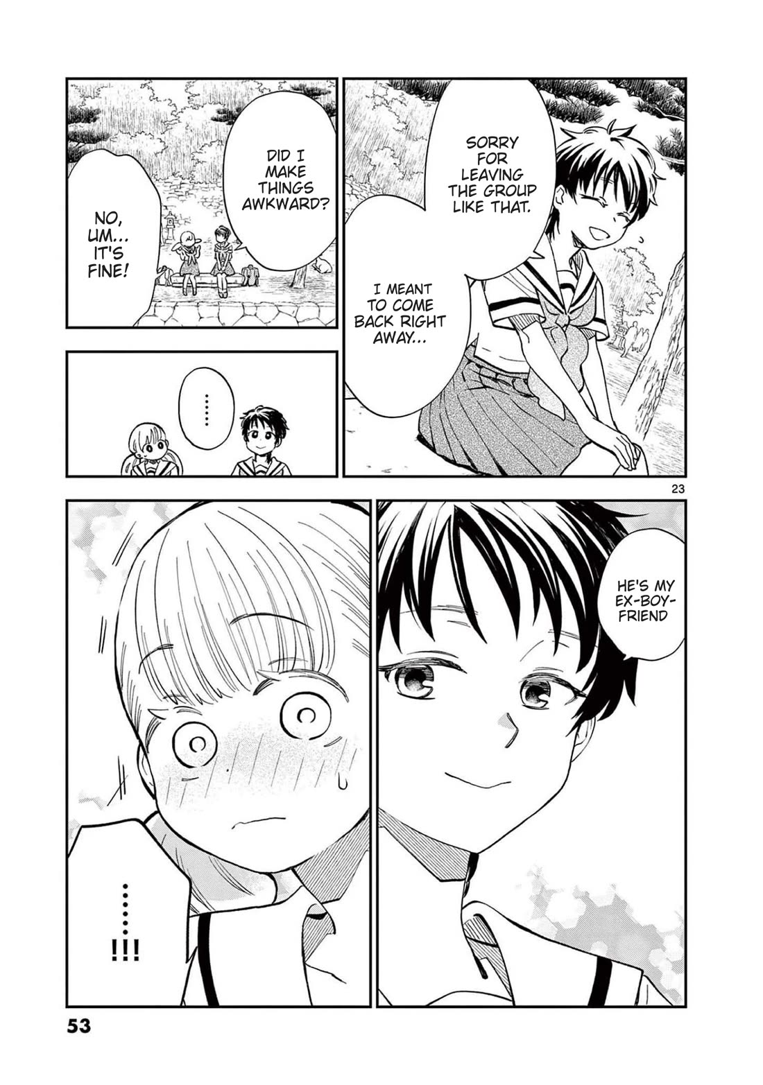 Misoshiru de Kanpai! Chapter 68 page 23 - Chapter 68: School Trip - Day One "Mystery Man and Gossip"