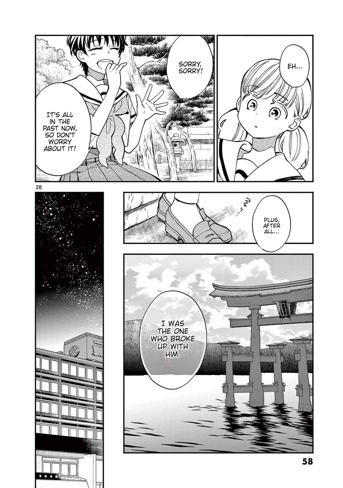 Misoshiru de Kanpai! Chapter 68 page 28 - Chapter 68: School Trip - Day One "Mystery Man and Gossip"
