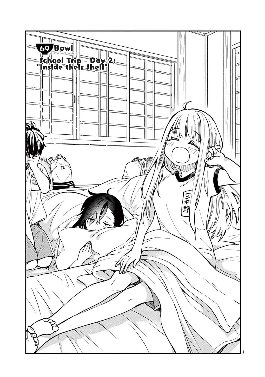 Misoshiru de Kanpai! Chapter 69 page 1 - Chapter 69: School Trip - Day Two "Inside Their Shell"