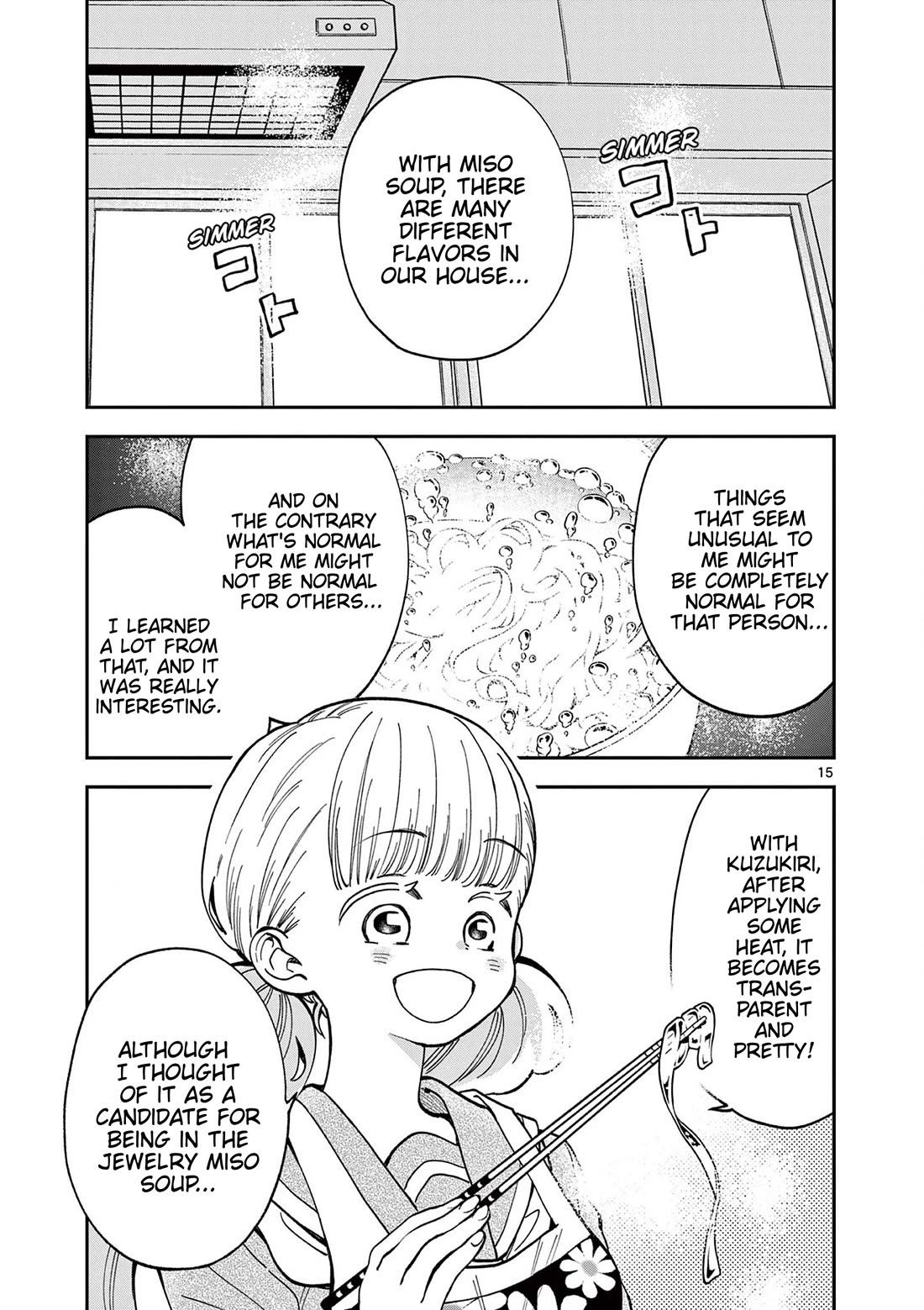 Misoshiru de Kanpai! Chapter 83 page 15 - Chapter 83: Colourless and Transparent