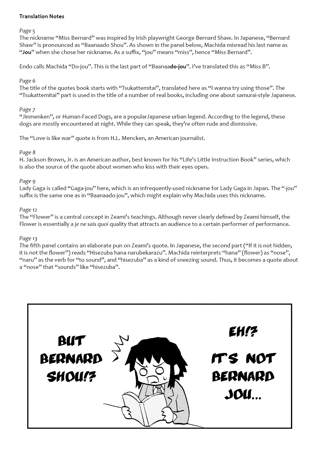 Miss Bernard Said. Chapter 1 page 14 - Chapter 1 : First Volume