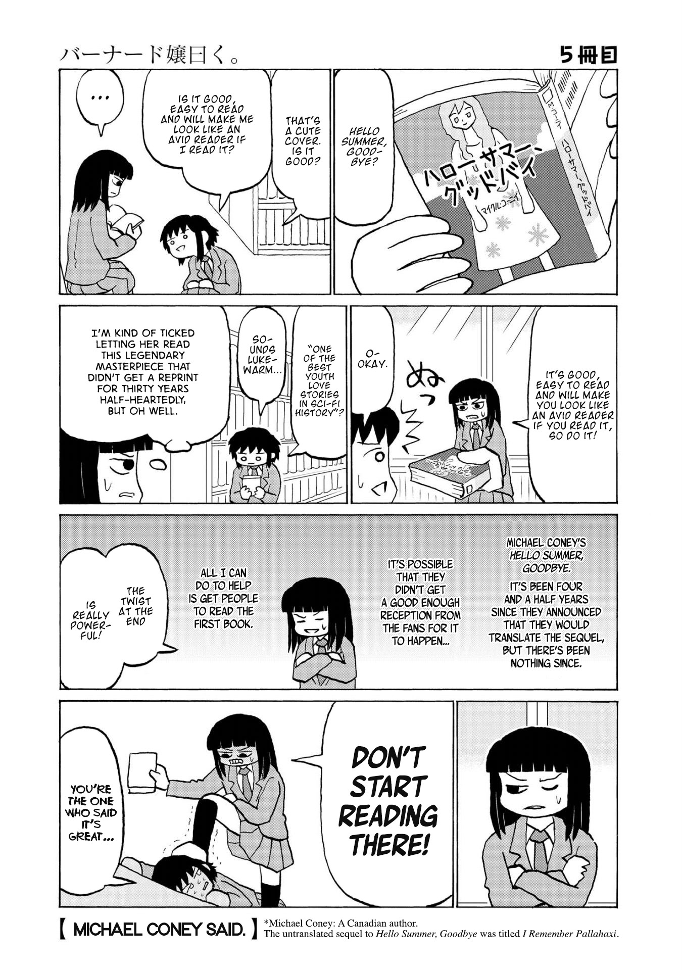 Miss Bernard Said. Chapter 5 page 1 - Chapter 5