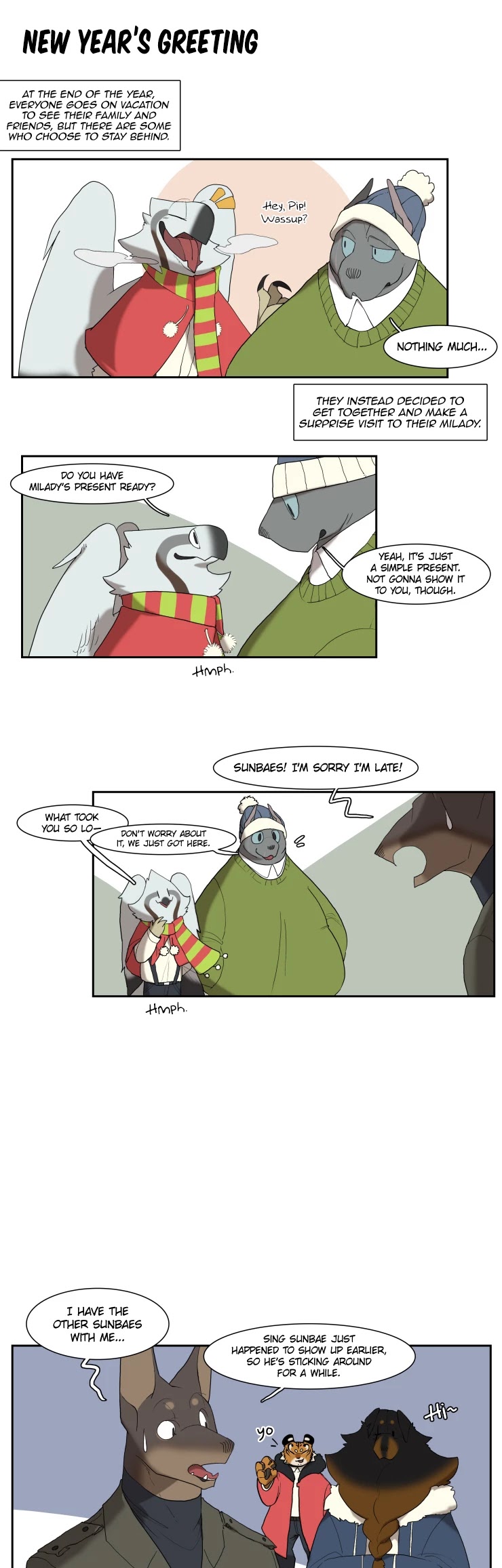 Miss Kitty and Her Bodyguards Chapter 107.5 page 2 - Chapter 107.5: New Year's Greeting