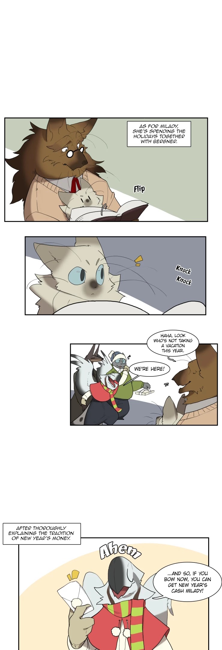 Miss Kitty and Her Bodyguards Chapter 107.5 page 4 - Chapter 107.5: New Year's Greeting