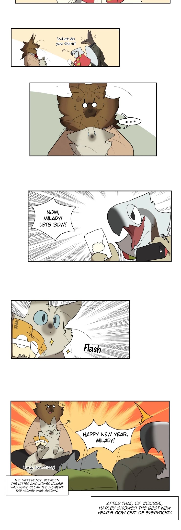 Miss Kitty and Her Bodyguards Chapter 107.5 page 5 - Chapter 107.5: New Year's Greeting