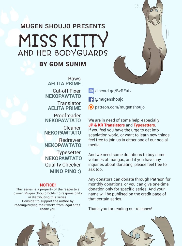 Miss Kitty and Her Bodyguards Chapter 113 page 1 - Chapter 113: Least Favorite Food