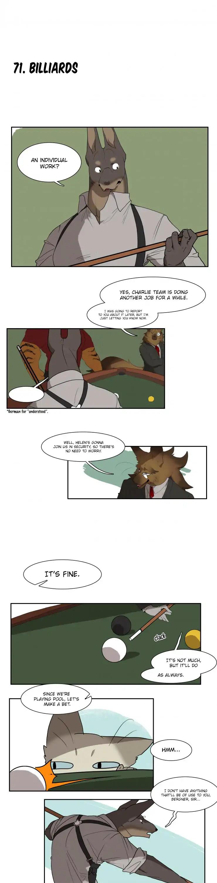 Miss Kitty and Her Bodyguards Chapter 71 page 2 - Chapter 71: Billiard