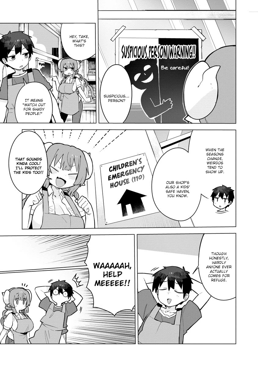 Miss Kobayashi's Dragon Maid: Ilulu Doesn't Understand Love Chapter 10 page 1 - Chapter 10: Iruru and Patrol