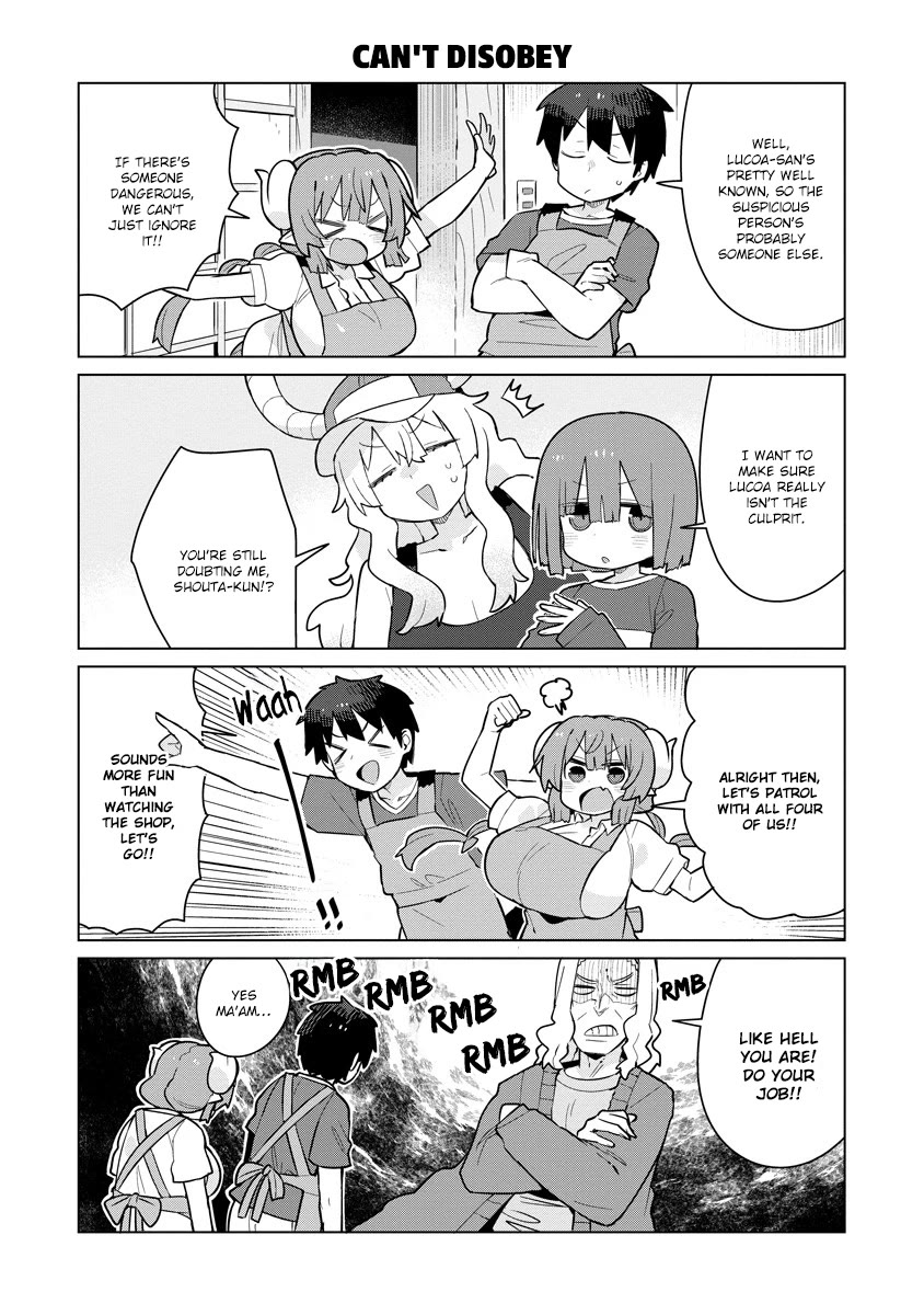 Miss Kobayashi's Dragon Maid: Ilulu Doesn't Understand Love Chapter 10 page 6 - Chapter 10: Iruru and Patrol