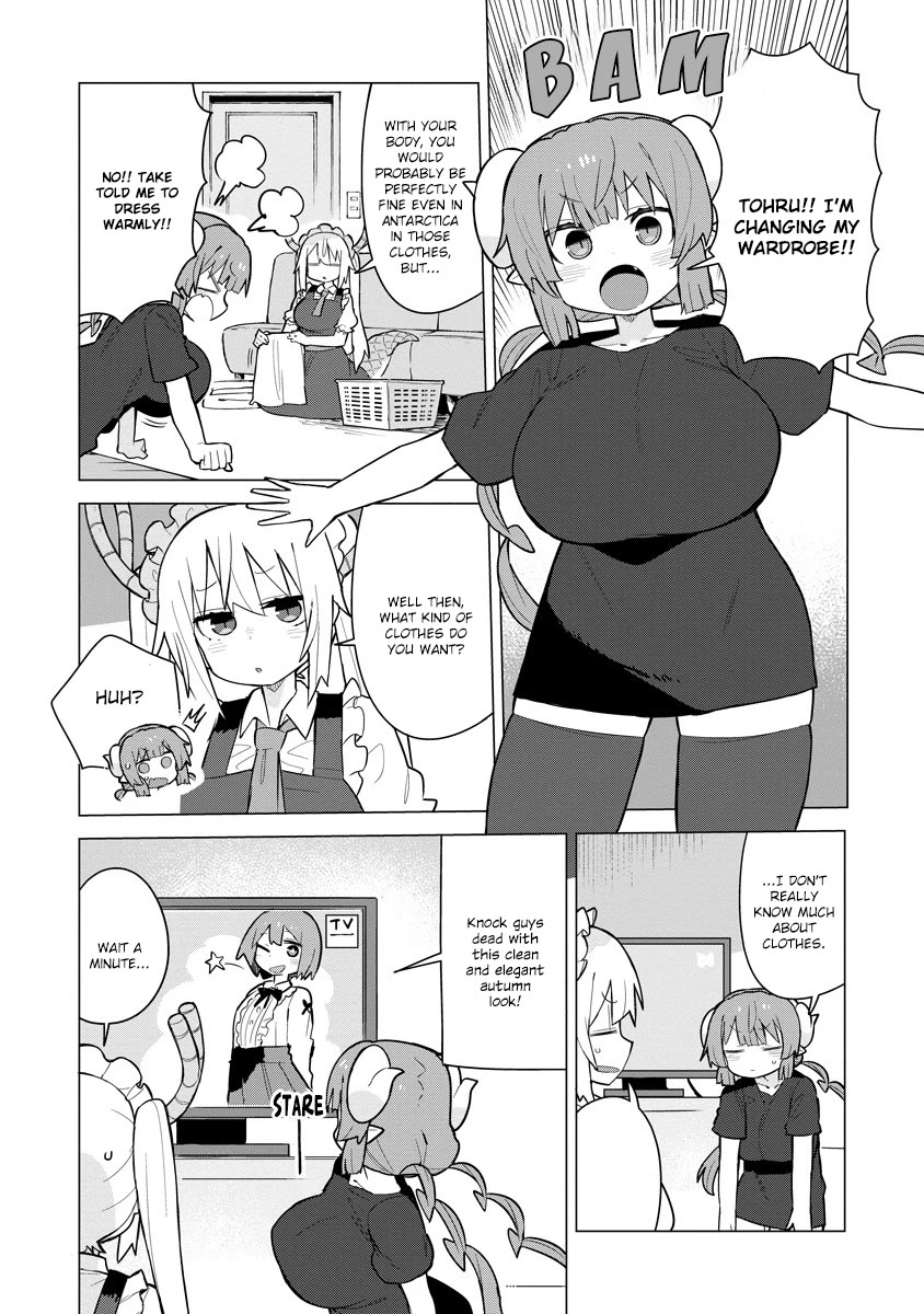 Miss Kobayashi's Dragon Maid: Ilulu Doesn't Understand Love Chapter 11 page 2 - Chapter 11: Iruru and Changing Clothes