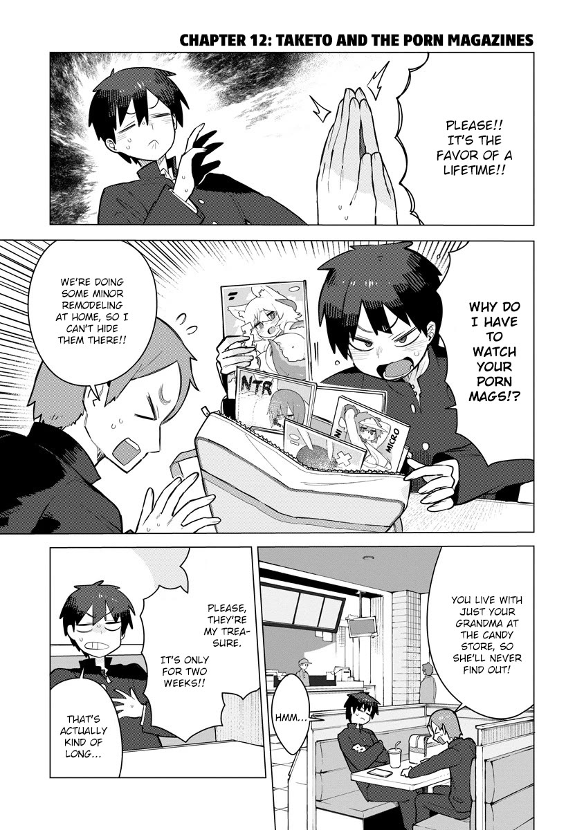 Miss Kobayashi's Dragon Maid: Ilulu Doesn't Understand Love Chapter 12 page 1 - Chapter 12: Taketo and the Porn Magazines