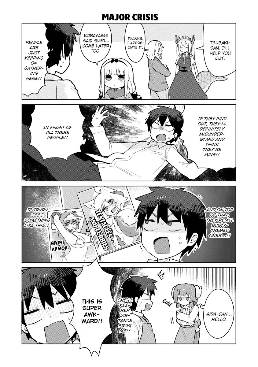 Miss Kobayashi's Dragon Maid: Ilulu Doesn't Understand Love Chapter 12 page 4 - Chapter 12: Taketo and the Porn Magazines