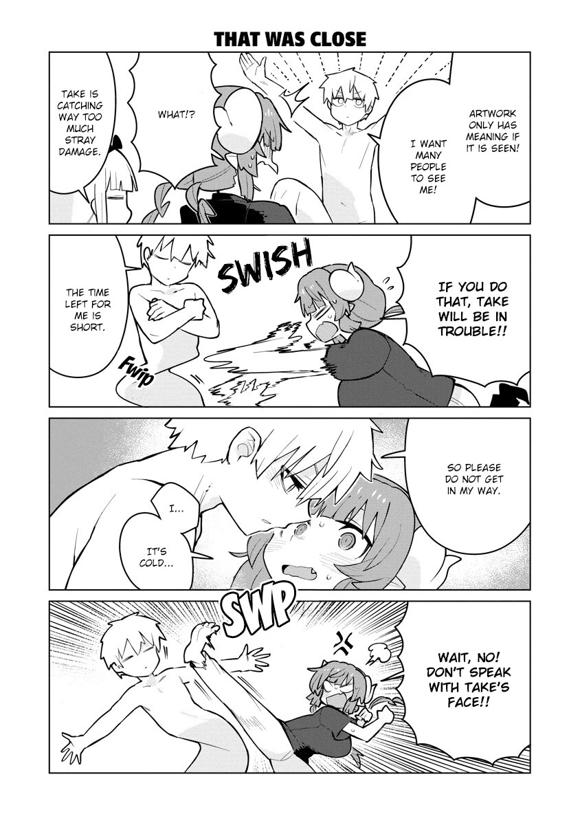 Miss Kobayashi's Dragon Maid: Ilulu Doesn't Understand Love Chapter 14 page 9 - Chapter 14: Iruru and Autumn of Art