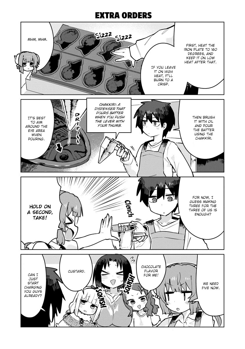 Miss Kobayashi's Dragon Maid: Ilulu Doesn't Understand Love Chapter 16 page 4 - Chapter 16: Iruru and Taiyaki