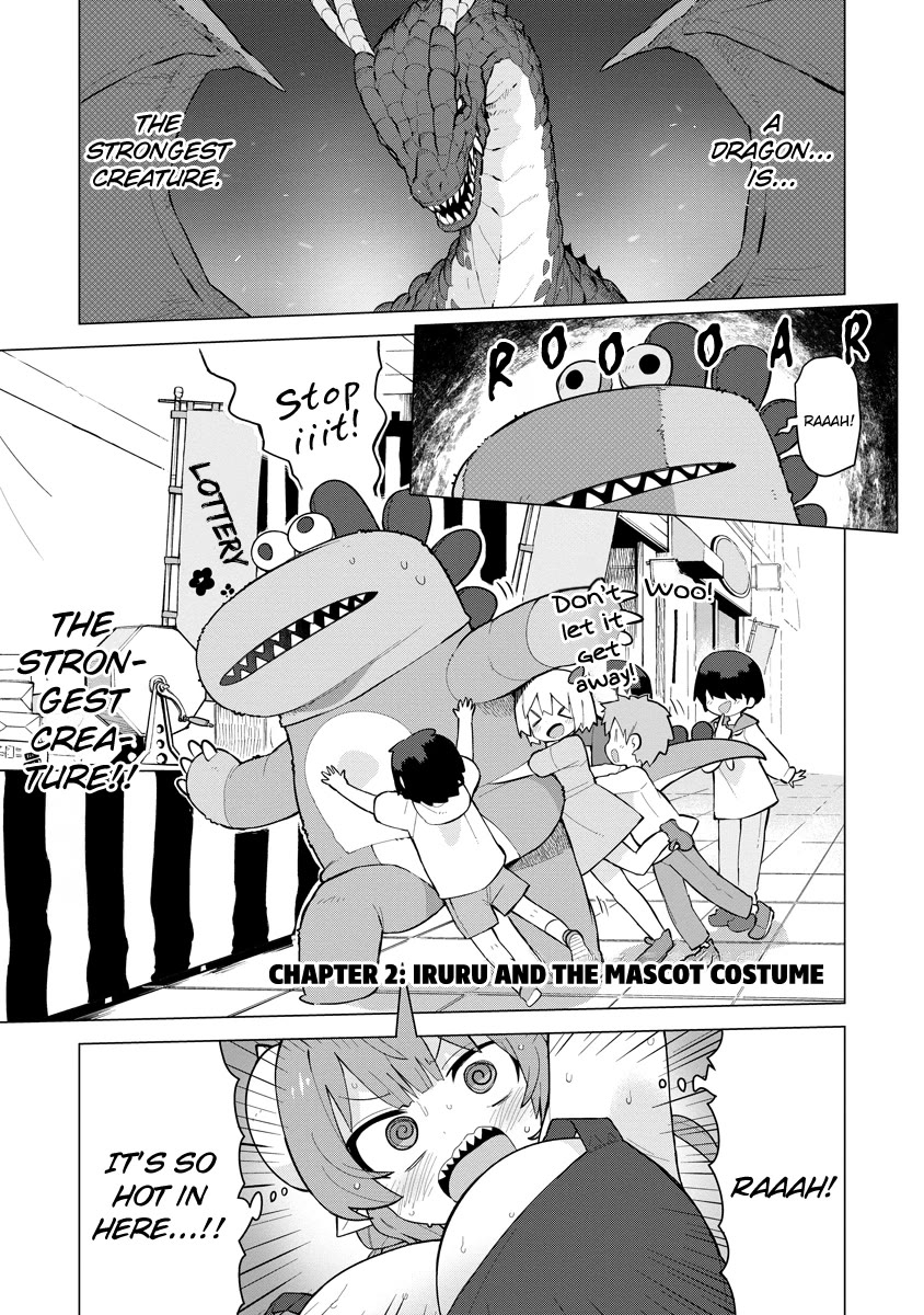 Miss Kobayashi's Dragon Maid: Ilulu Doesn't Understand Love Chapter 2 page 1 - Chapter 2: Iruru and the Mascot Costume