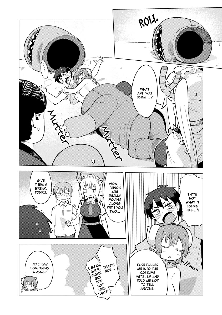 Miss Kobayashi's Dragon Maid: Ilulu Doesn't Understand Love Chapter 2 page 14 - Chapter 2: Iruru and the Mascot Costume
