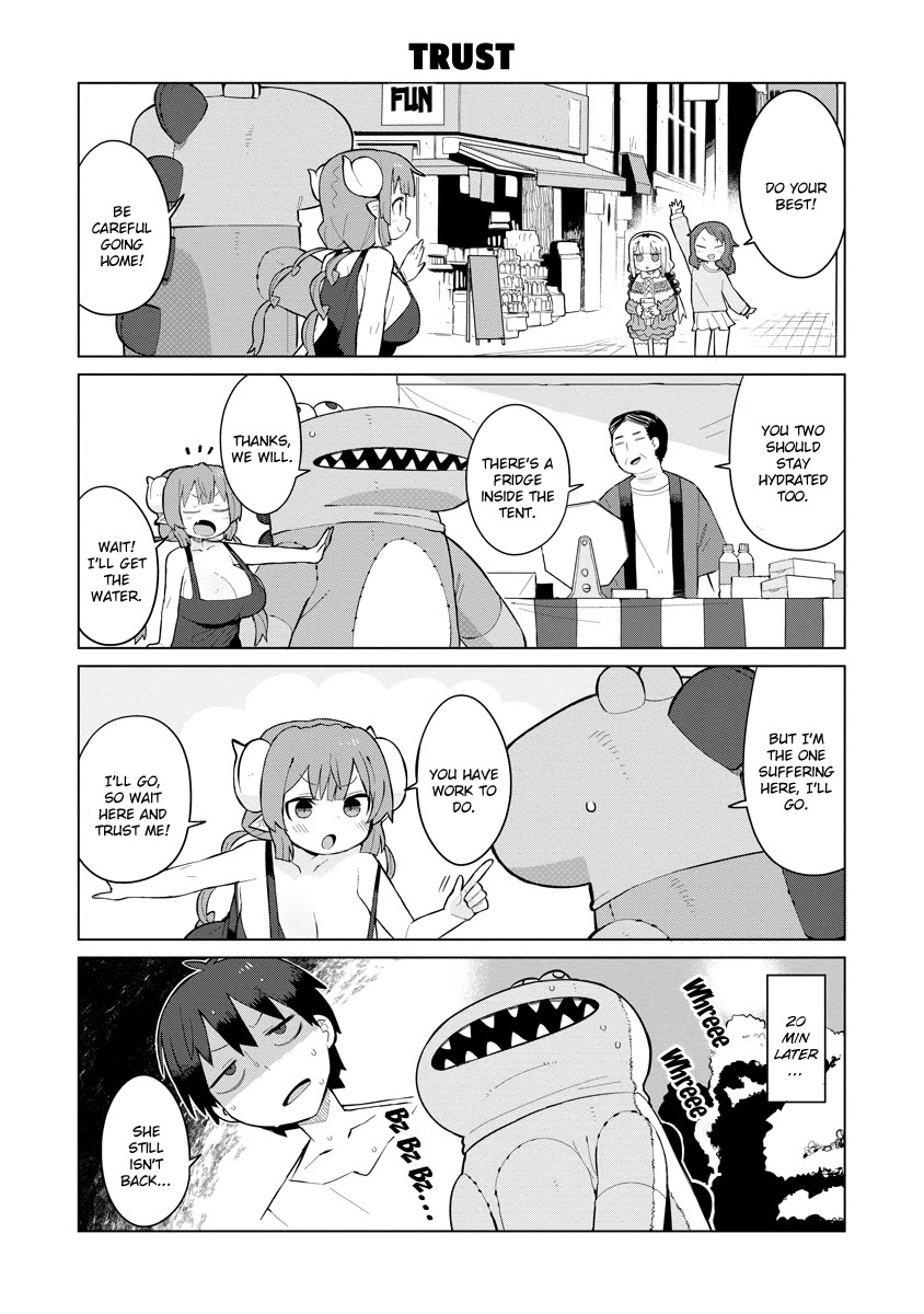 Miss Kobayashi's Dragon Maid: Ilulu Doesn't Understand Love Chapter 2 page 8 - Chapter 2: Iruru and the Mascot Costume