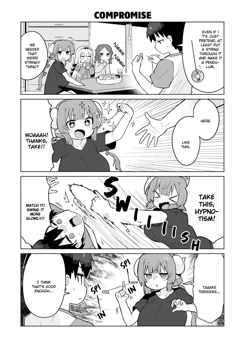 Miss Kobayashi's Dragon Maid: Ilulu Doesn't Understand Love Chapter 4 page 3 - Chapter 4: Iruru and Hypnotism