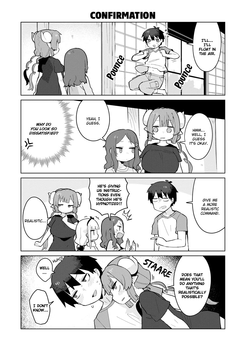 Miss Kobayashi's Dragon Maid: Ilulu Doesn't Understand Love Chapter 4 page 5 - Chapter 4: Iruru and Hypnotism
