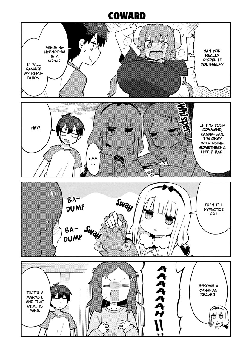 Miss Kobayashi's Dragon Maid: Ilulu Doesn't Understand Love Chapter 4 page 7 - Chapter 4: Iruru and Hypnotism