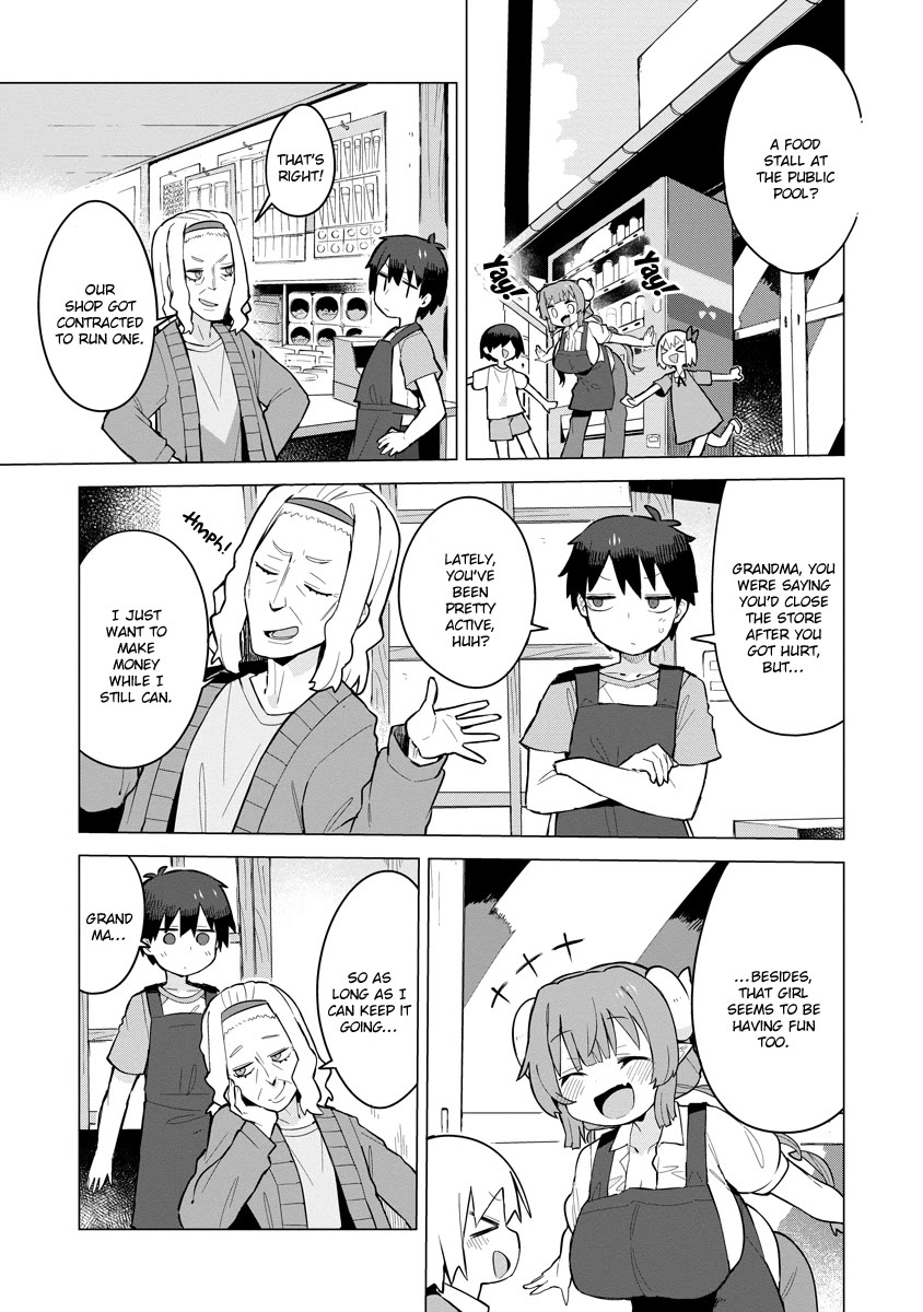 Miss Kobayashi's Dragon Maid: Ilulu Doesn't Understand Love Chapter 5 page 1 - Chapter 5: Iruru and the Food Booth
