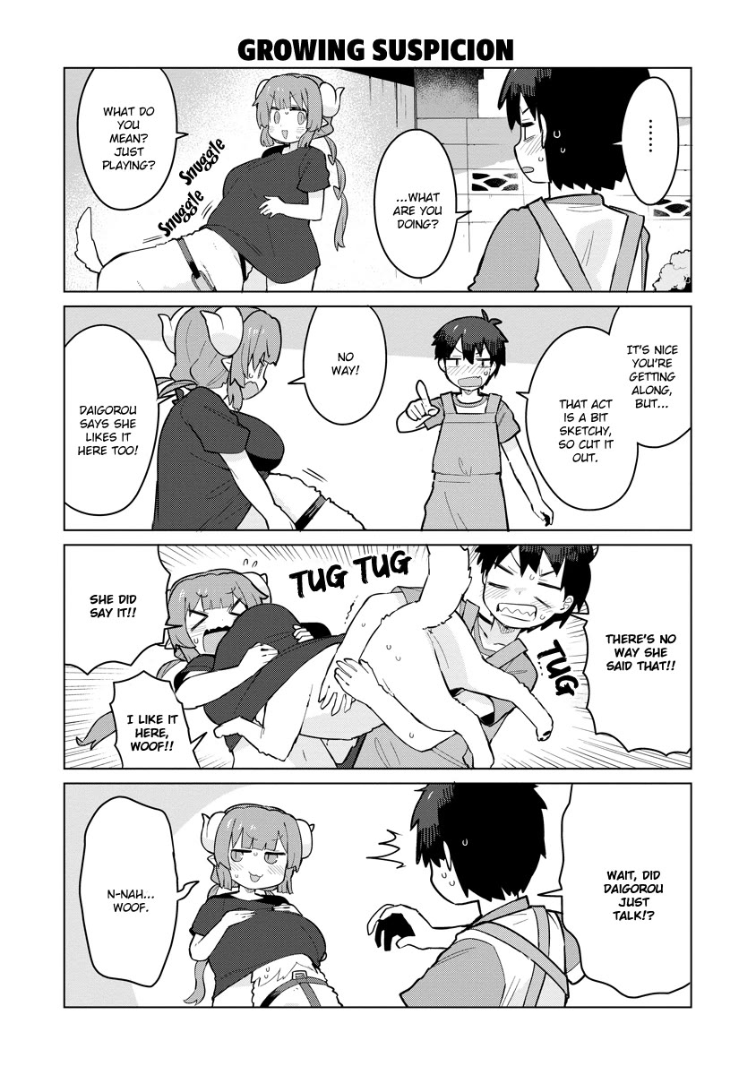 Miss Kobayashi's Dragon Maid: Ilulu Doesn't Understand Love Chapter 7 page 12 - Chapter 7: Iruru and the Dog