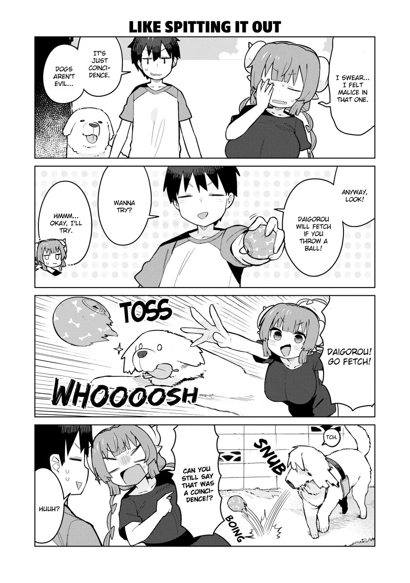 Miss Kobayashi's Dragon Maid: Ilulu Doesn't Understand Love Chapter 7 page 4 - Chapter 7: Iruru and the Dog