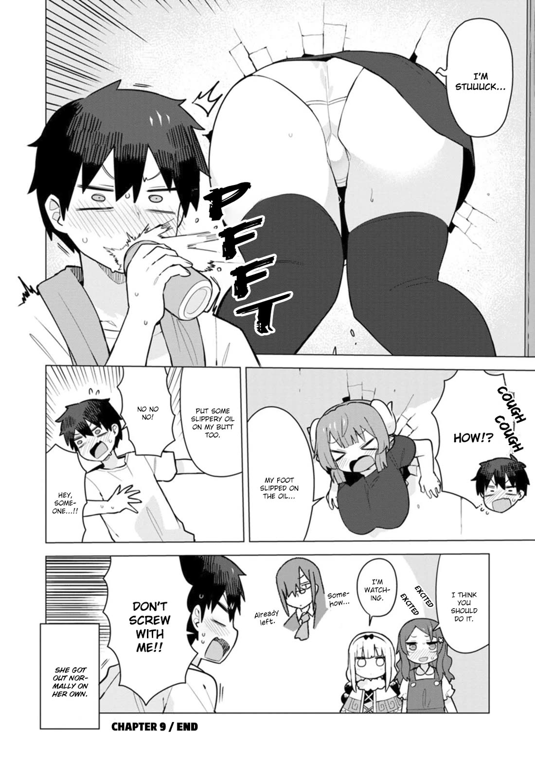 Miss Kobayashi's Dragon Maid: Ilulu Doesn't Understand Love Chapter 9 page 14 - Chapter 9: Iruru, Take and the Wall