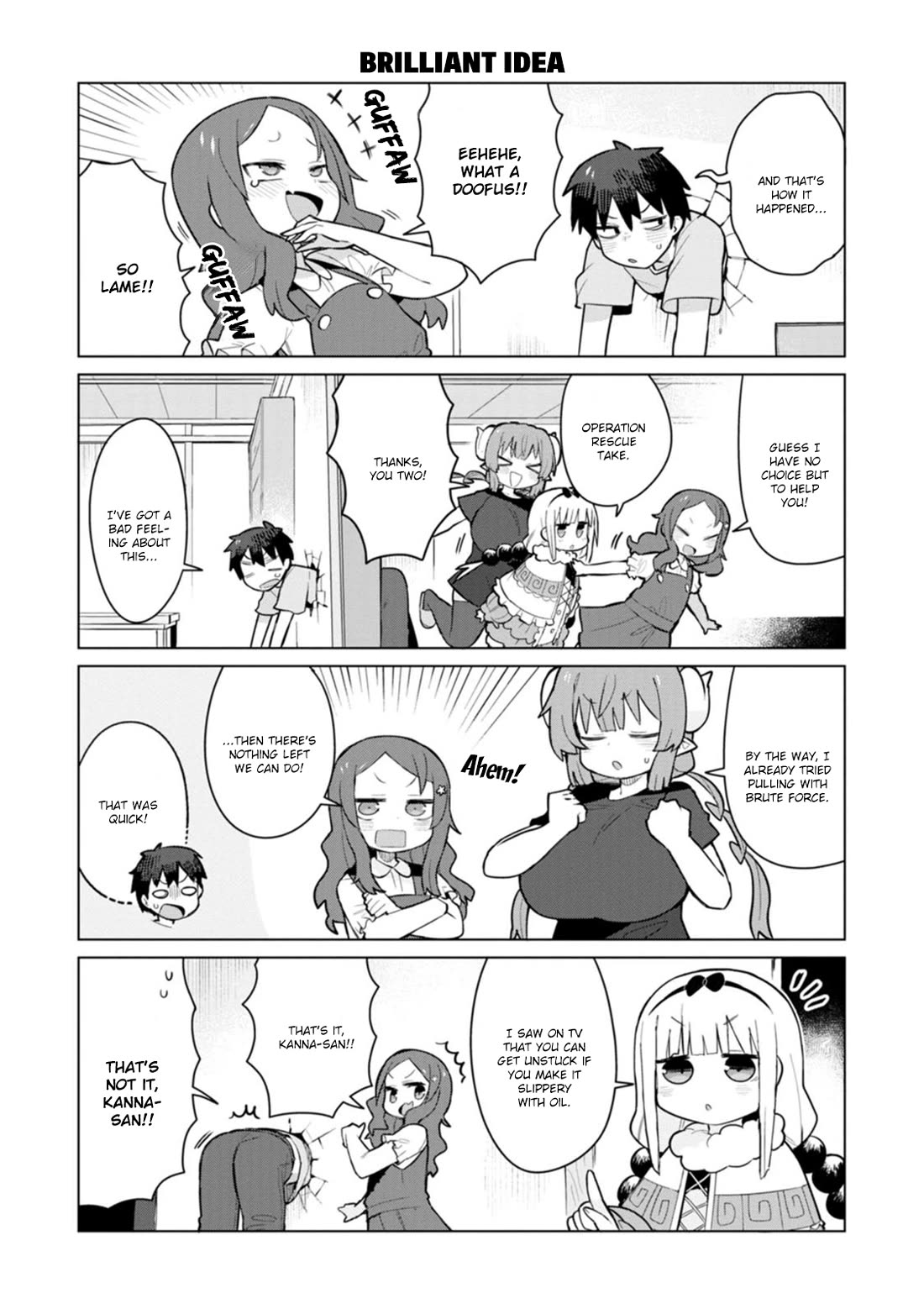 Miss Kobayashi's Dragon Maid: Ilulu Doesn't Understand Love Chapter 9 page 5 - Chapter 9: Iruru, Take and the Wall