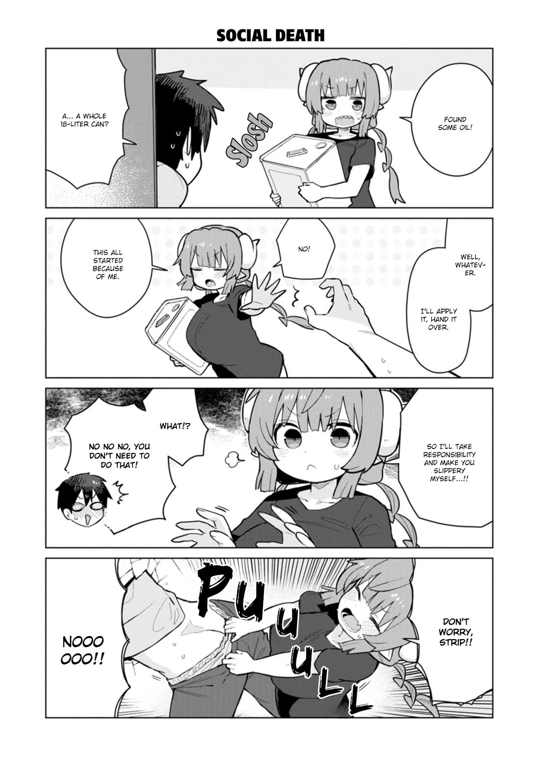 Miss Kobayashi's Dragon Maid: Ilulu Doesn't Understand Love Chapter 9 page 6 - Chapter 9: Iruru, Take and the Wall