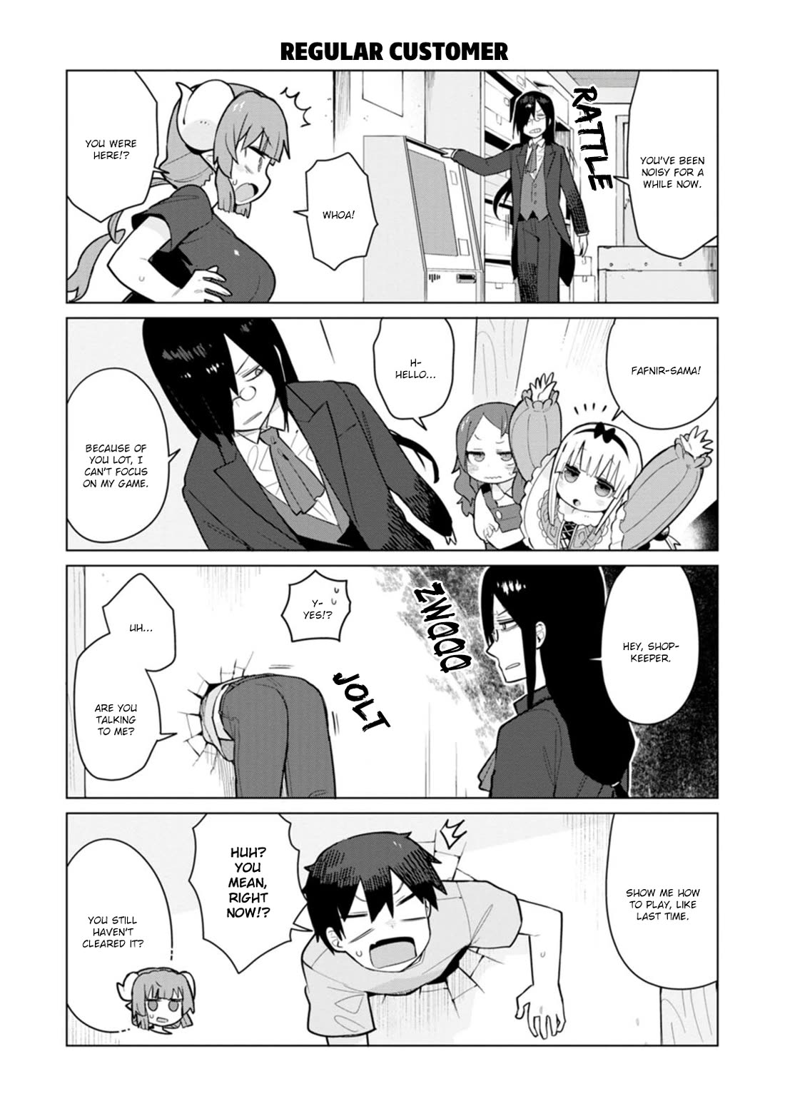 Miss Kobayashi's Dragon Maid: Ilulu Doesn't Understand Love Chapter 9 page 7 - Chapter 9: Iruru, Take and the Wall