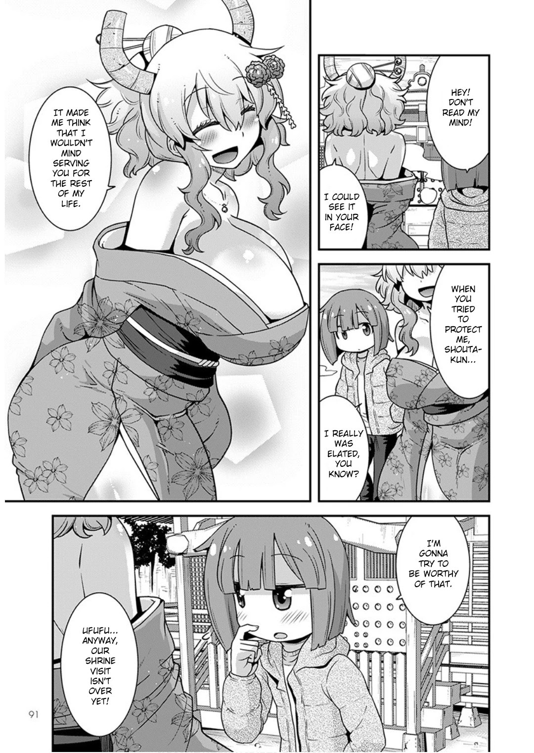 Miss Kobayashi's Dragon Maid: Lucoa is my xx Chapter 13 page 13 - Chapter 13: Shouta and New Year
