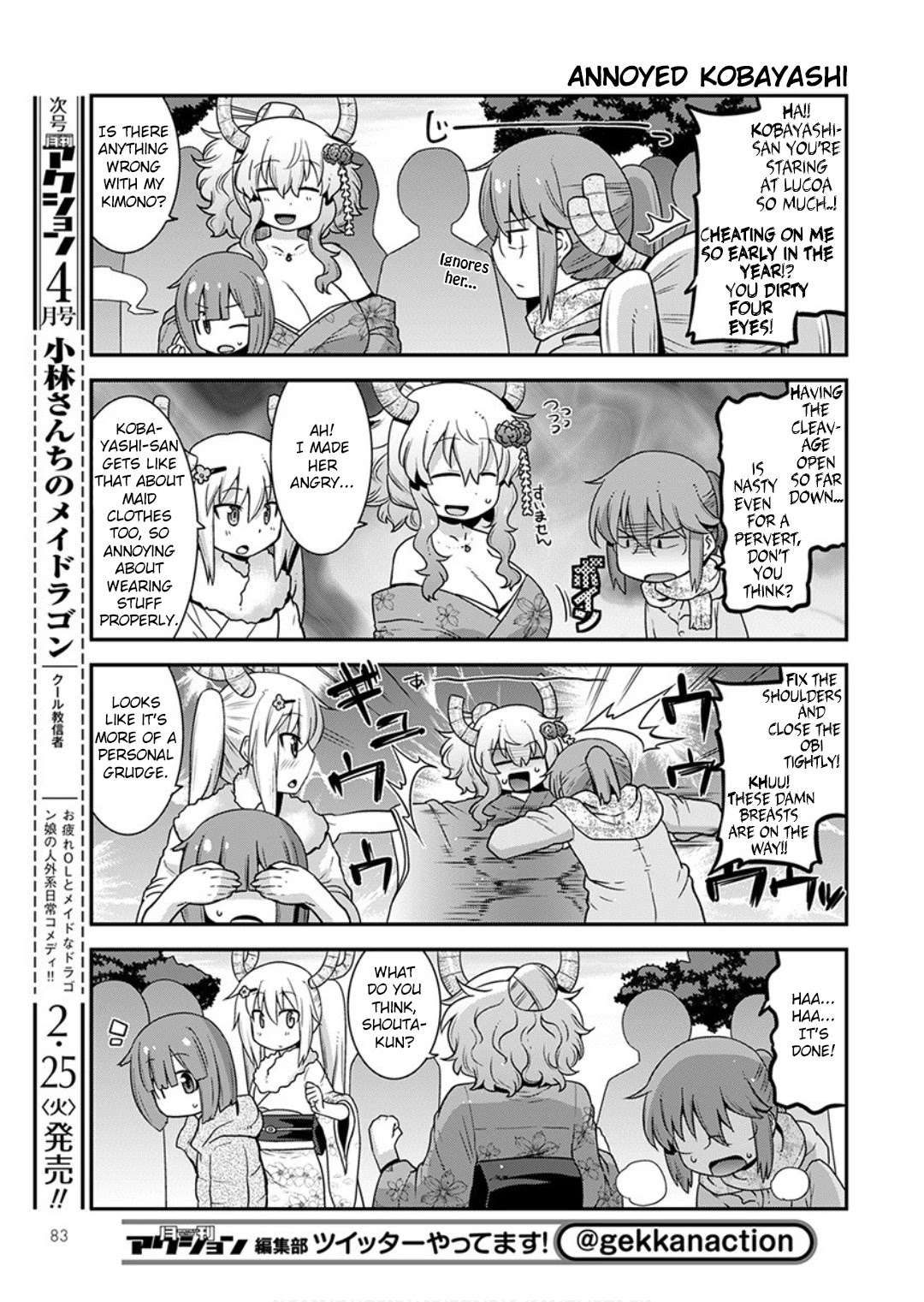 Miss Kobayashi's Dragon Maid: Lucoa is my xx Chapter 13 page 5 - Chapter 13: Shouta and New Year
