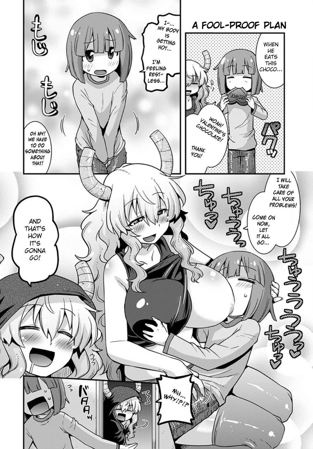 Miss Kobayashi's Dragon Maid: Lucoa is my xx Chapter 14 page 2 - Chapter 14: Shouta and Valentine's