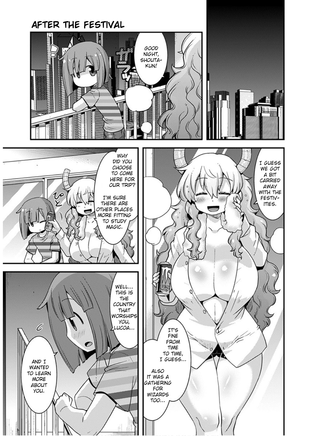 Miss Kobayashi's Dragon Maid: Lucoa is my xx Chapter 16 page 13 - Chapter 16: Shouta and the Mysterious Masked Wrestlers.