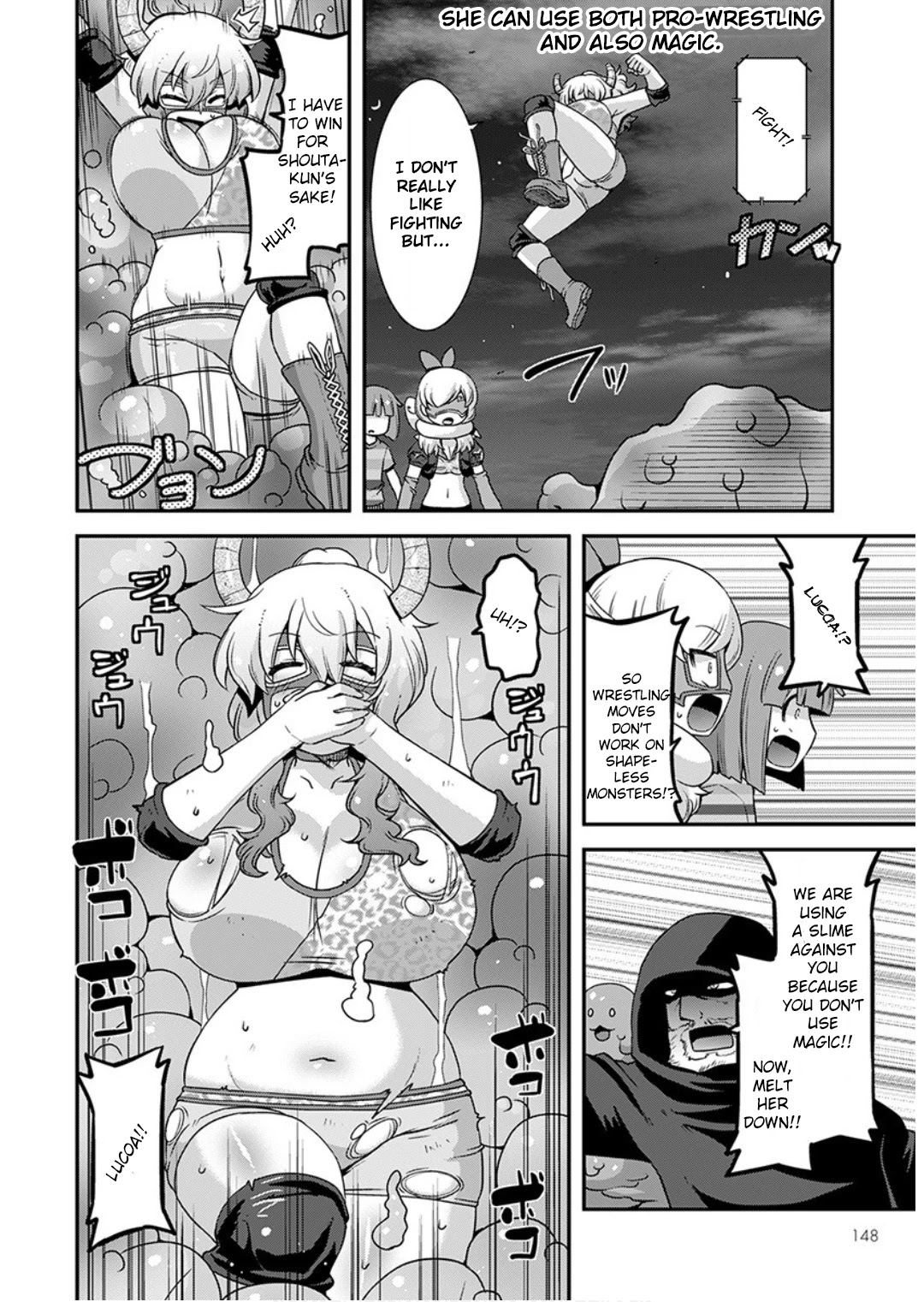 Miss Kobayashi's Dragon Maid: Lucoa is my xx Chapter 16 page 8 - Chapter 16: Shouta and the Mysterious Masked Wrestlers.