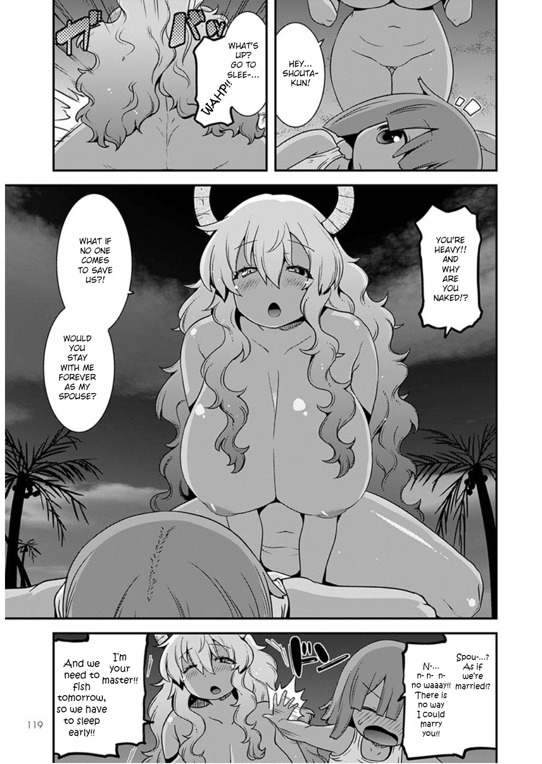 Miss Kobayashi's Dragon Maid: Lucoa is my xx Chapter 17 page 9 - Chapter 17: Inhabited Island and Them