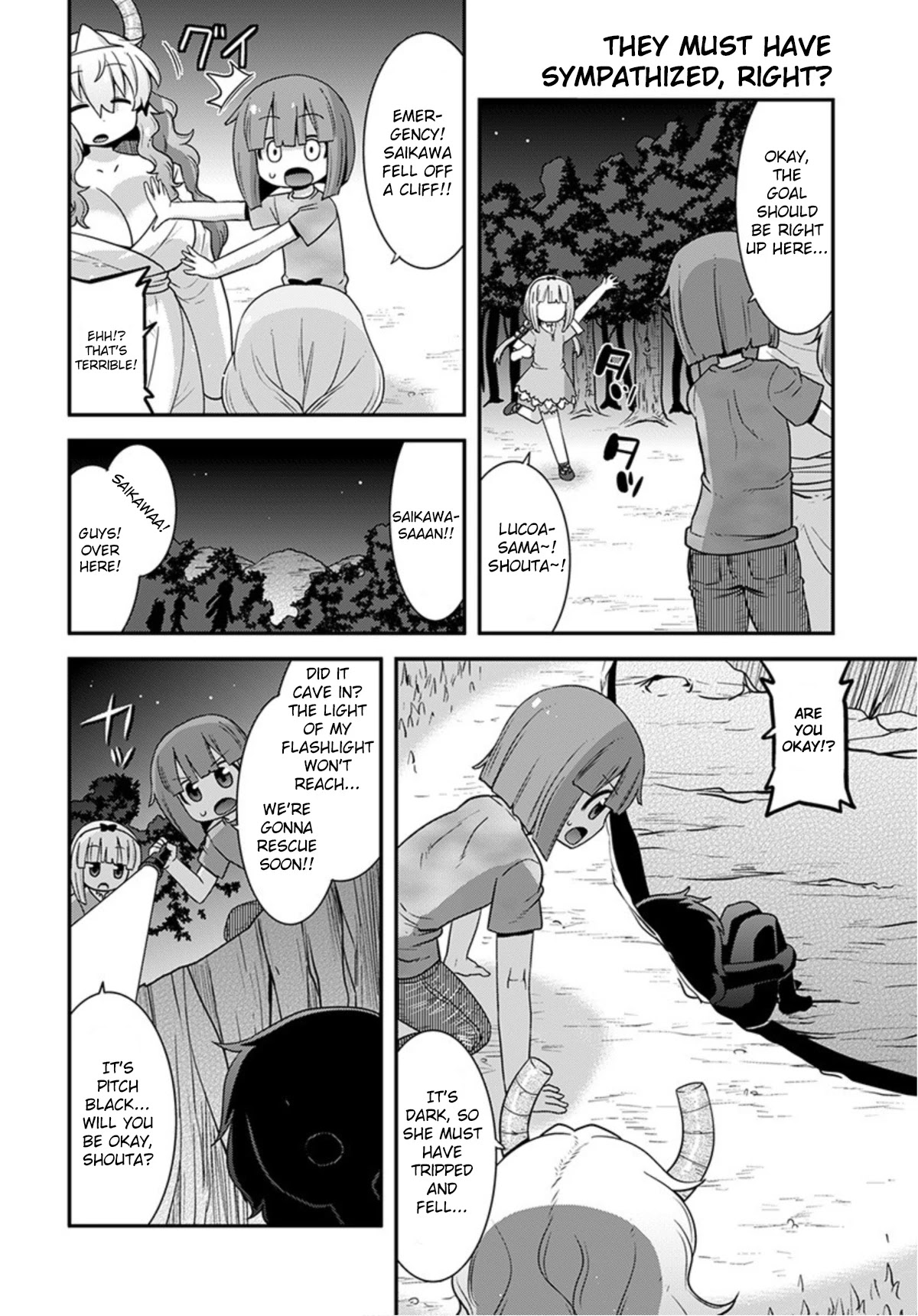 Miss Kobayashi's Dragon Maid: Lucoa is my xx Chapter 19 page 12 - Chapter 19: Shouta and Ghosts Don't Exist