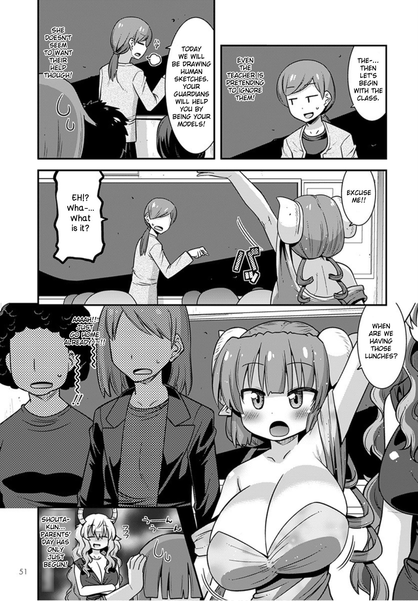 Miss Kobayashi's Dragon Maid: Lucoa is my xx Chapter 21 page 5 - Chapter 21: Shouta and Parents' Day