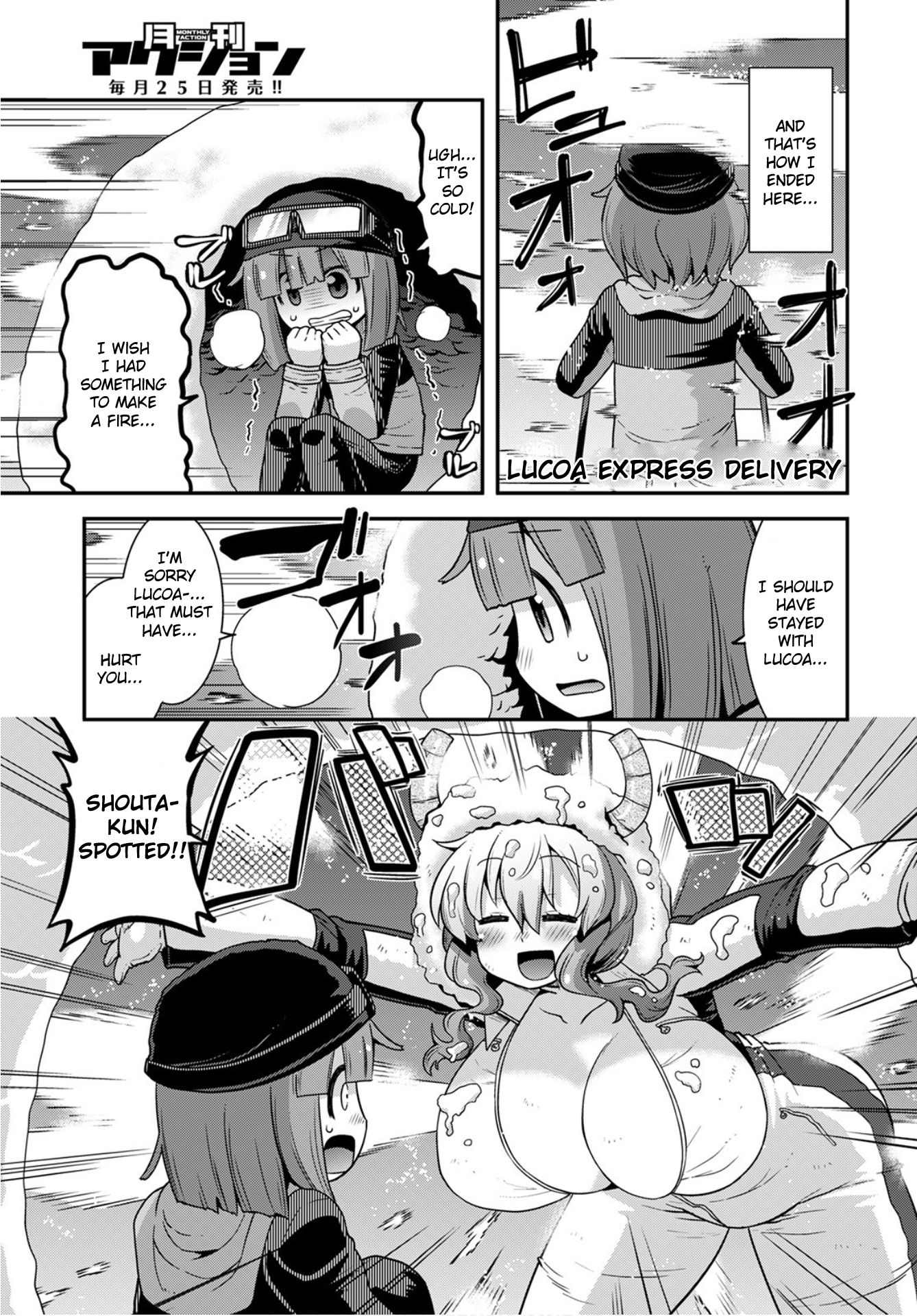 Miss Kobayashi's Dragon Maid: Lucoa is my xx Chapter 24 page 9 - Chapter 24: Shouta and The Snowy Mountain